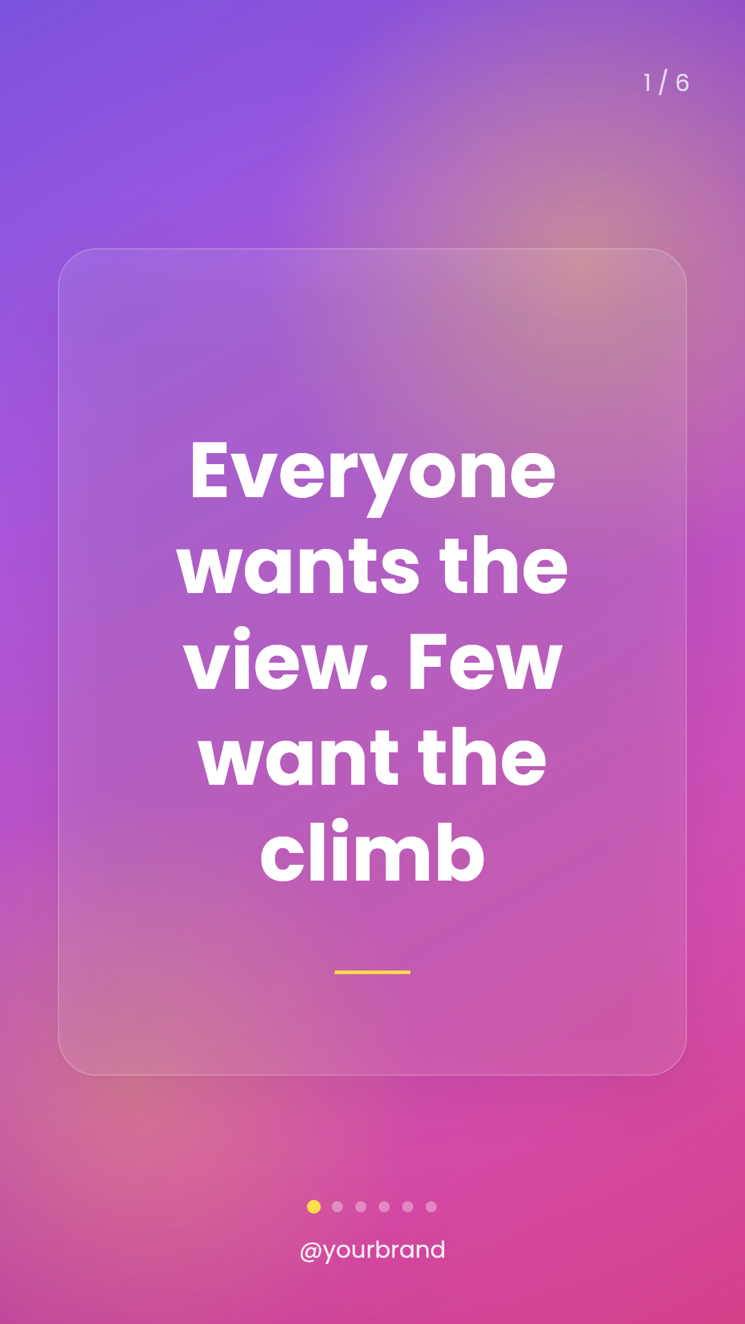 motivation carousel